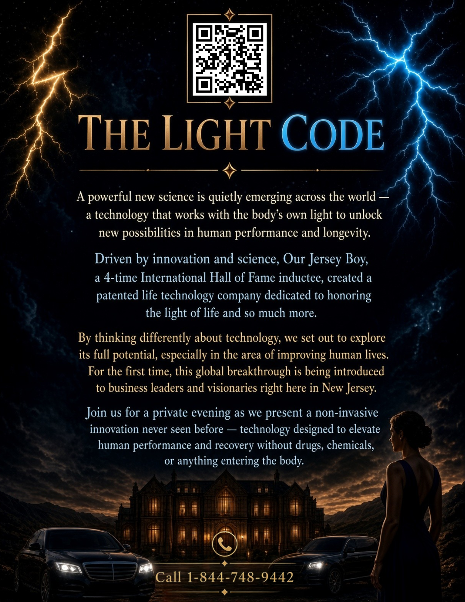 The Light Code — a private evening in New Jersey